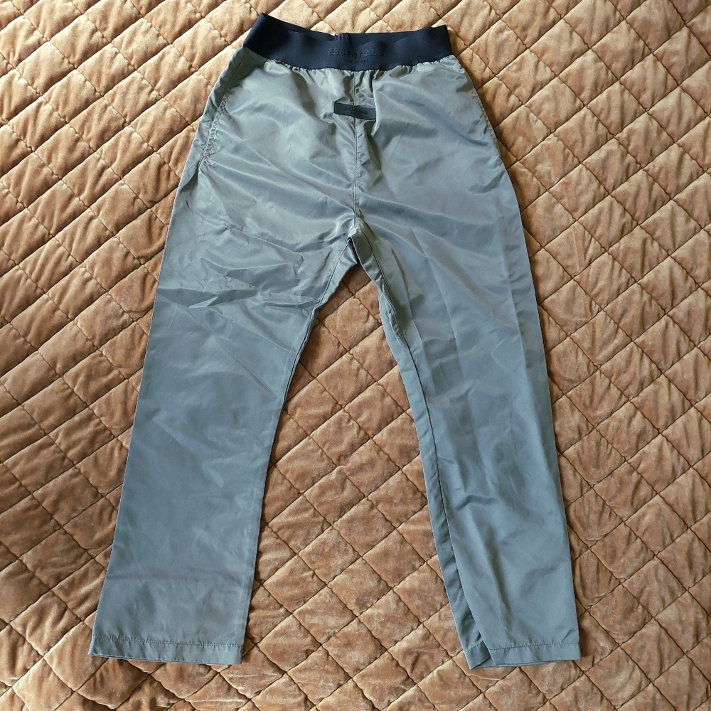 Fear of God FoG Essentials Taupe Nylon Trousers